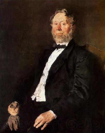 Wilhelm Leibl Portrat des Johann Heinrich Pallenberg